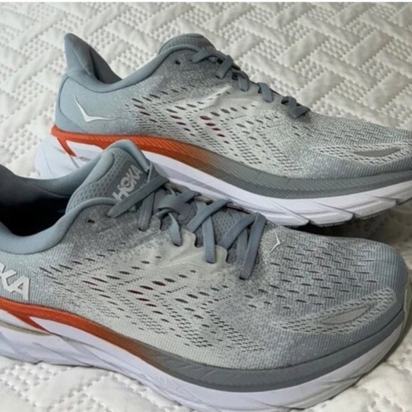 Hoka One One Clifton 8 Woman Lady Size 10 Wide 10D Running Shoes Sneakers - Picture 9 of 10